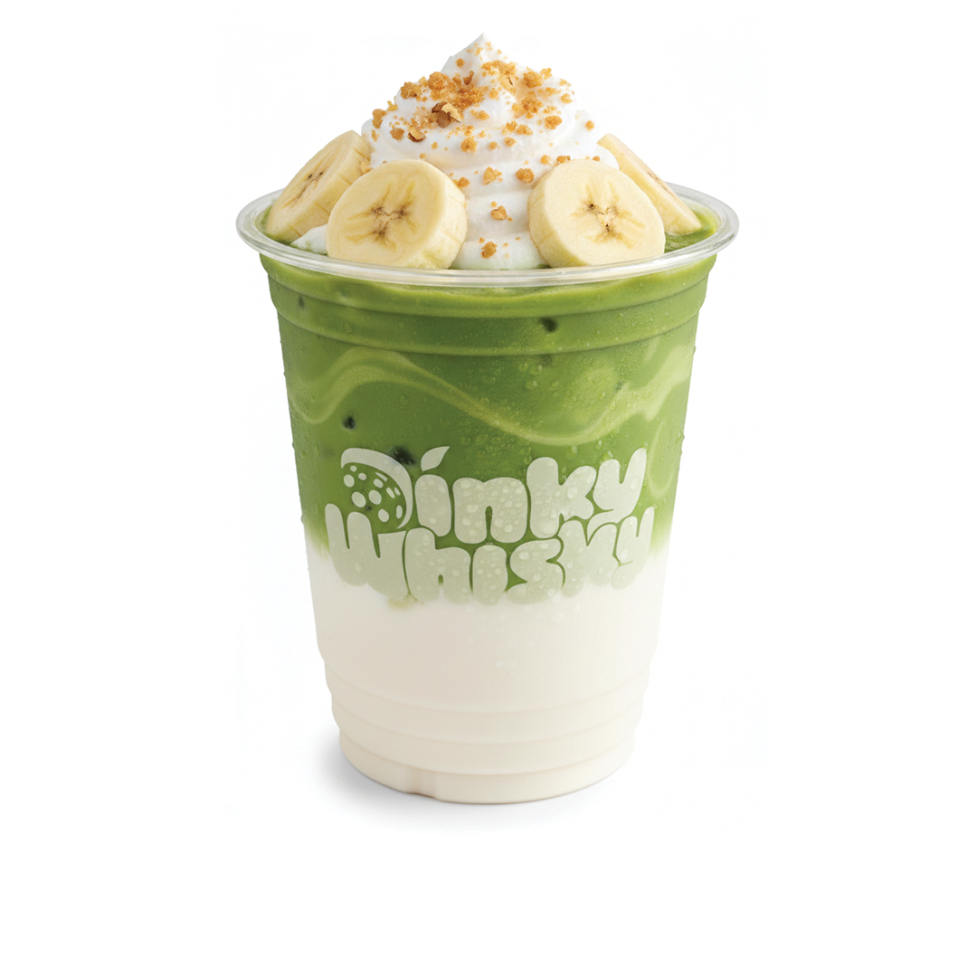 Banana Pudding Matcha Latte
