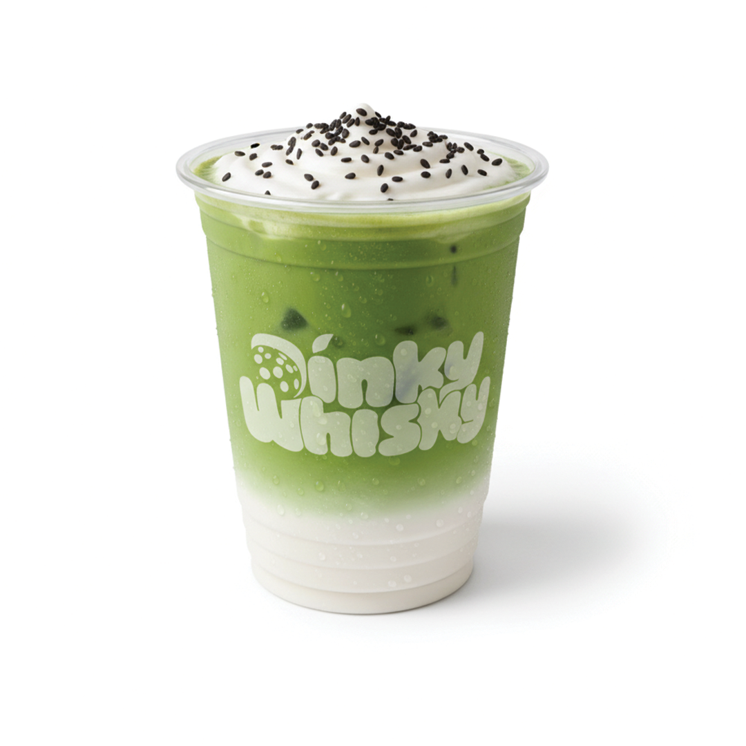 Black Sesame Matcha Latte